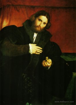 Portrait of a gentleman with lion paw