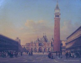 St. Mark's Square in Venice with Austrian military