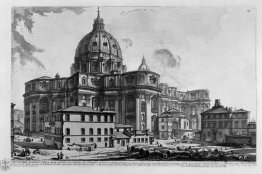 Interior view of the Basilica of St. Peter in the Vatican near t