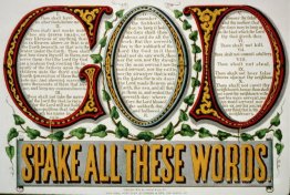 God spake all these words 10 commandments