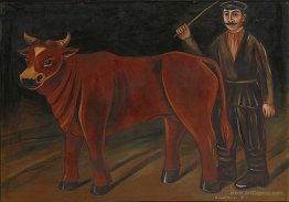 Farmer with a Bull