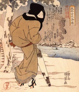 Women walking in the snow