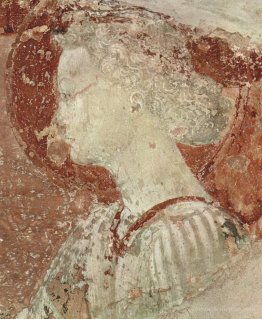 Fresco in the cloister of San Miniato al Monte Loggia in Florenc