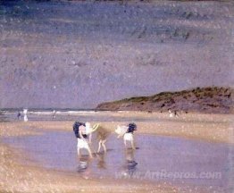 Boulogne Sands. Children Shrimping