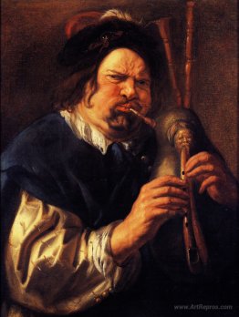 Self-Portrait as a Bagpipe Player