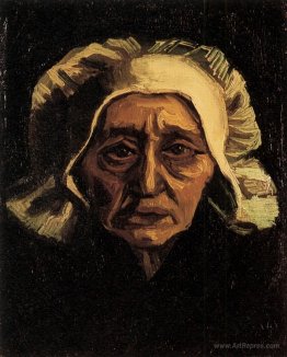 Head of an Old Peasant Woman with White Cap