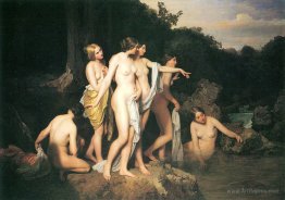 Women bathing at the brook