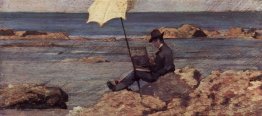 Silvestro Lega, in the Riva al Mare painting