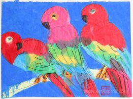 Three Parrots