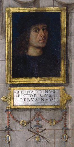 Self-portrait in the Baglioni Chapel