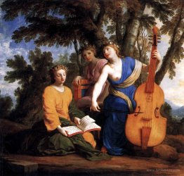 Melpomene, Erato and Polyhymnia