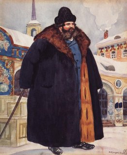 A merchant in a fur coat