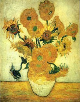 Still Life - Vase with Fourteen Sunflowers