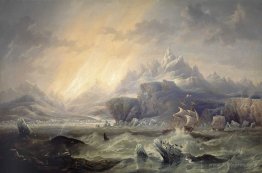 HMS Erebus and Terror in the Antarctic