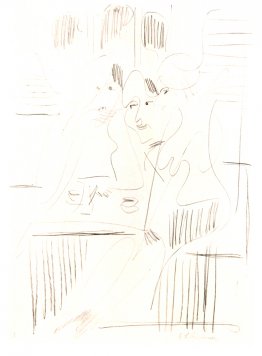 Three Women in a Cafe