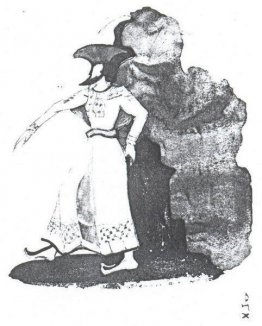 Sketch of costumes for "Tale of Tsar Saltan"