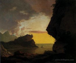 Sunset on the Coast near Naples