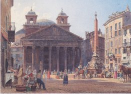 The Pantheon and the Piazza della Rotonda in Rome