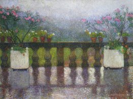 Terrace in the Rain in Marquayrol