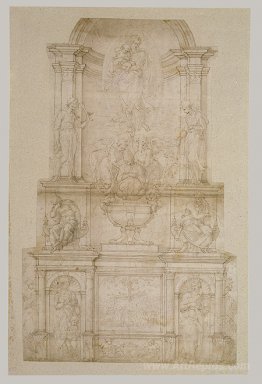 Design for Julius II tomb (first version)