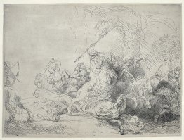 The large lion hunt