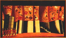 Sketch for stage set, Glinka's Ivan Susanin