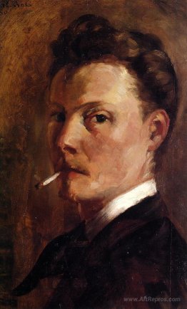 Self-Portrait with Cigarette