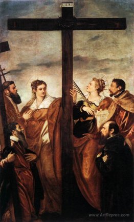 Sts Helen and Barbara Adoring the Cross