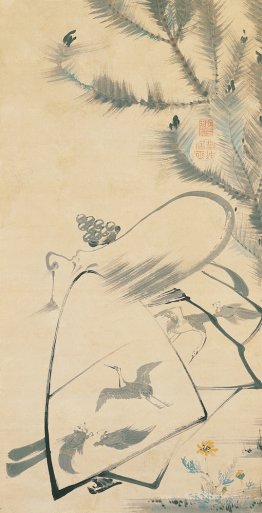 Fukurojin (Fukurokuju), the God of Longevity and Wisdom