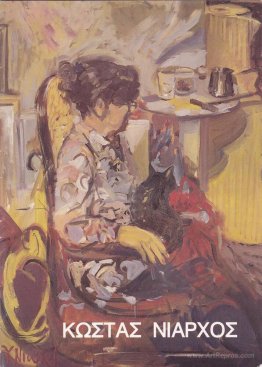 Portrait of a woman with black cat