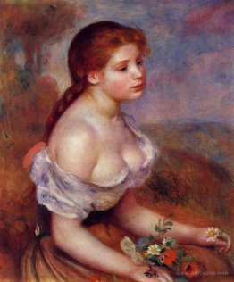 Young Girl with Daisies