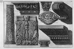 Capitals, column, frame, shelf