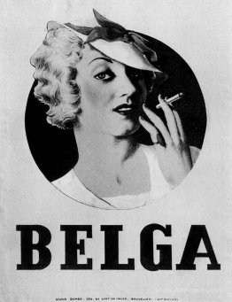 Poster for cigarettes "Belga"