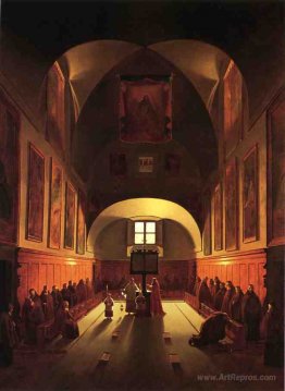 The Interior of the Capuchin Chapel In the Piazza Barberini (aft