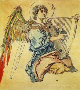 Angel with harp