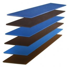 Brown and Blue Plank