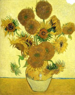 Still Life - Vase with Fifteen Sunflowers