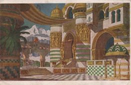 Palace of Chernomor. Sketches of scenery for Mikhail Glinka's Ru