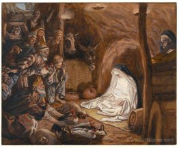 The Adoration of the Shepherds, illustration for 'The Life of Ch