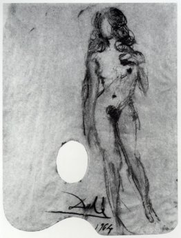 Untitled. Female Nude on a Palette