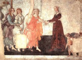 Venus and the Graces offering gifts to a young girl