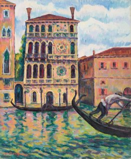 Gondolas la Veneţia (Palazzo Dario)