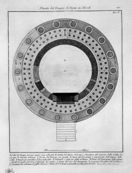 Plan of the Temple of Vesta in Tivoli