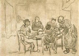 Sketch of the Painting "The Potato Eaters"