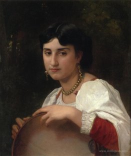 Italian Woman with Tambourine