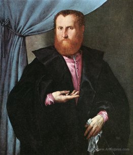 Portrait of a Man in Black Silk Cloak