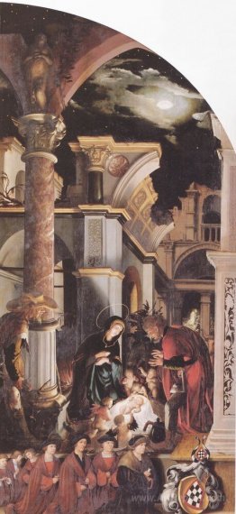 Oberried Altarpiece, right interior wing - The Birth of Christ