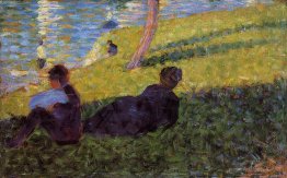 Study for "Un dimanche après midi à l'île de la Grande Jatte"