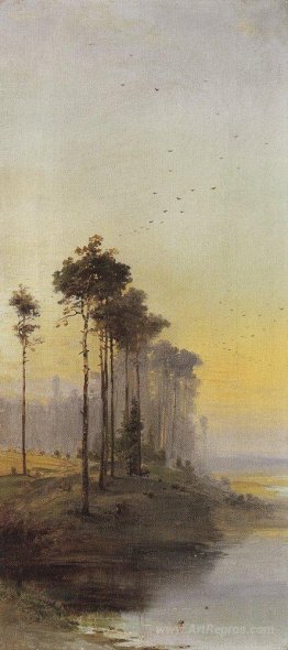 Landscape with pines