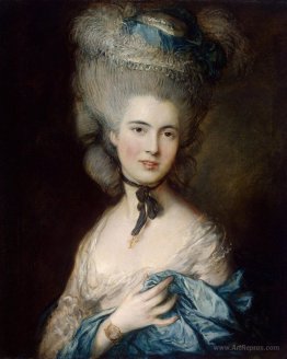 A Woman in Blue (Portrait of the Duchess of Beaufort)